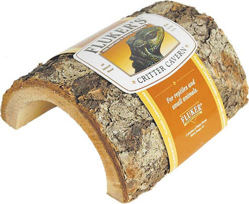 Fluker's Critter Cavern Half Log Large - Poudre Pet and Feed Supply